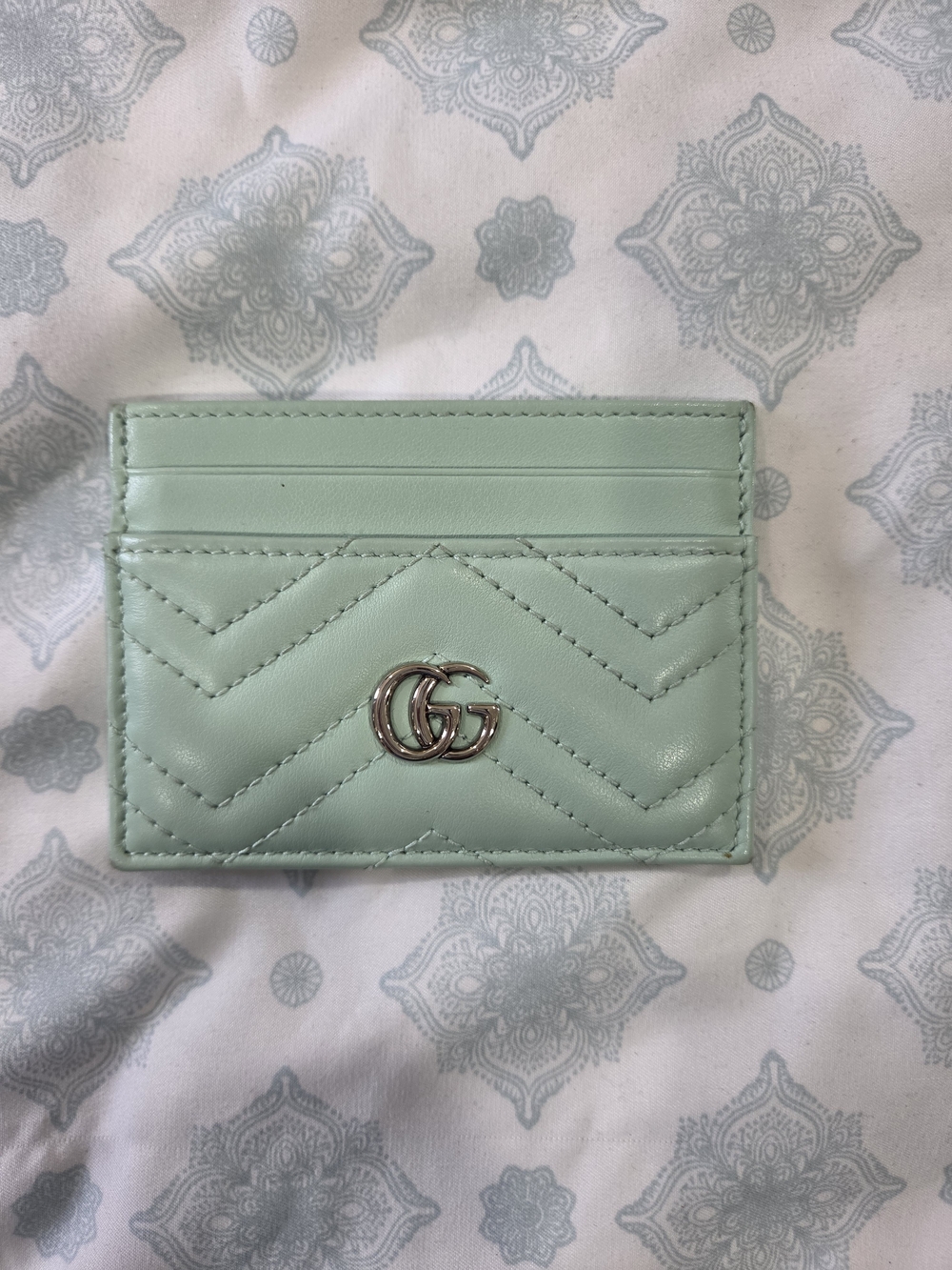 Gucci Calfskin GG Marmont Card Holder